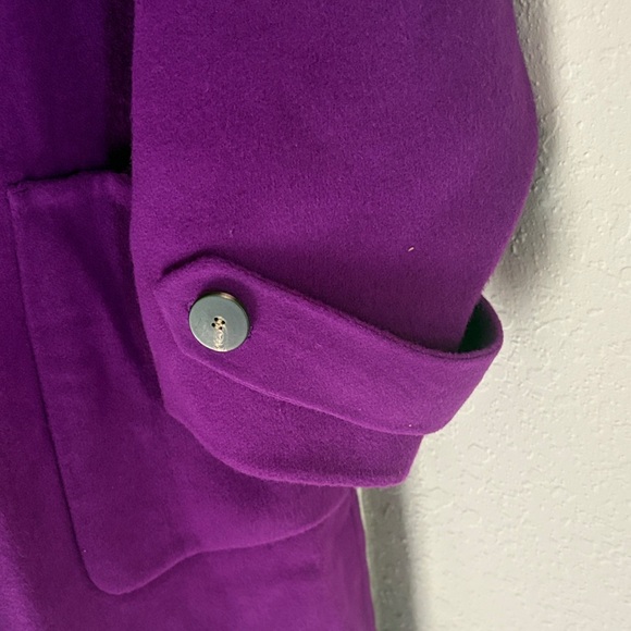 Sezane Rich Purple Trench Coat - Picture 4 of 12